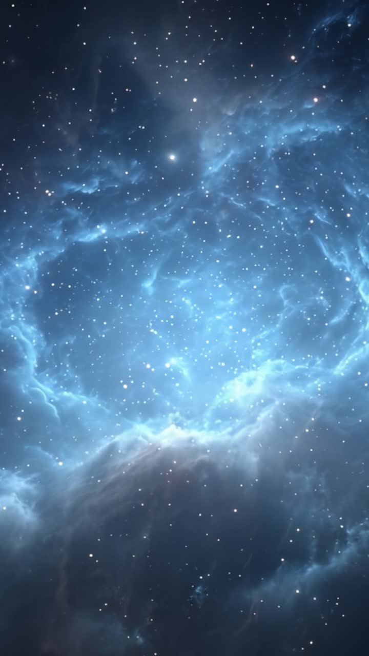 Stunning Celestial Display: An Ethereal Journey Through a Vibrant Nebulous Formation Illuminated by Twinkling Stars and Cosmic Wonders in Deep Space