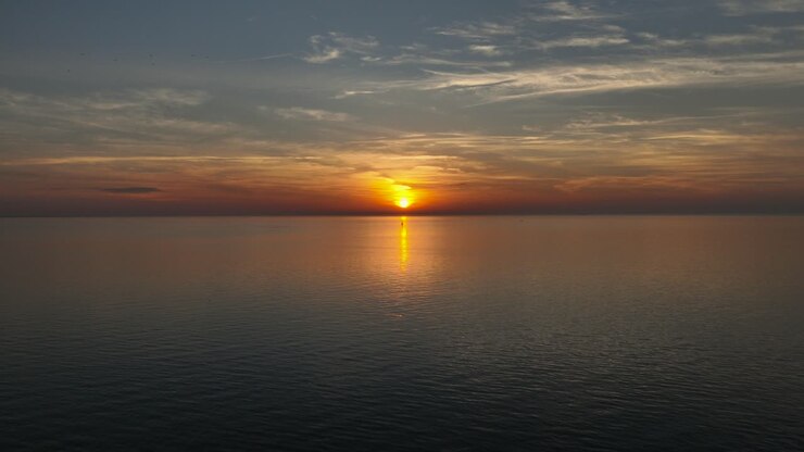 Sunsetting near Pelican Point off Mobile Bay in Alabama