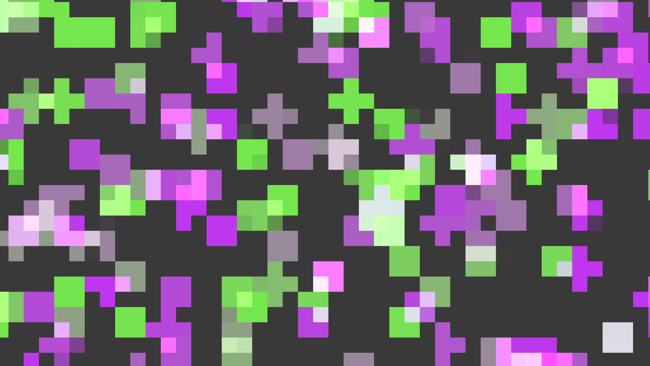 Gradient colorful pixels in 8 bit of architecture