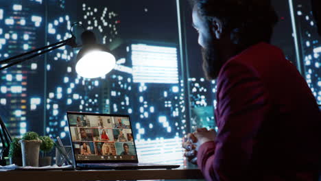 shareholders and ceo meet on videocall to talk about budget