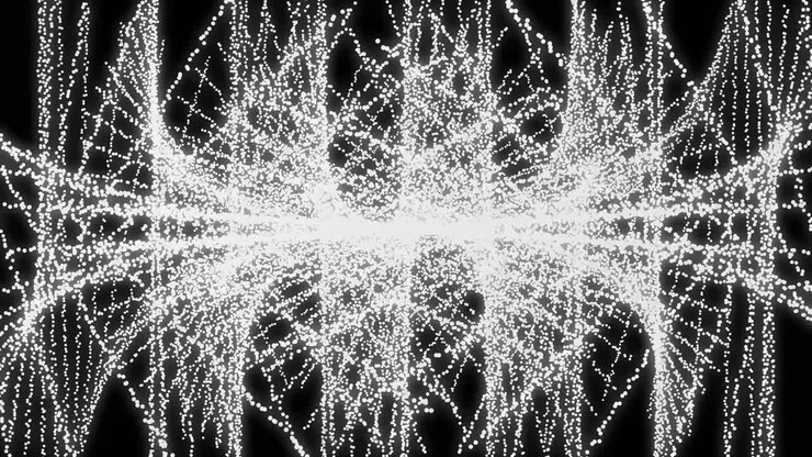 White color Dot Shape Pattern animation motion graphics