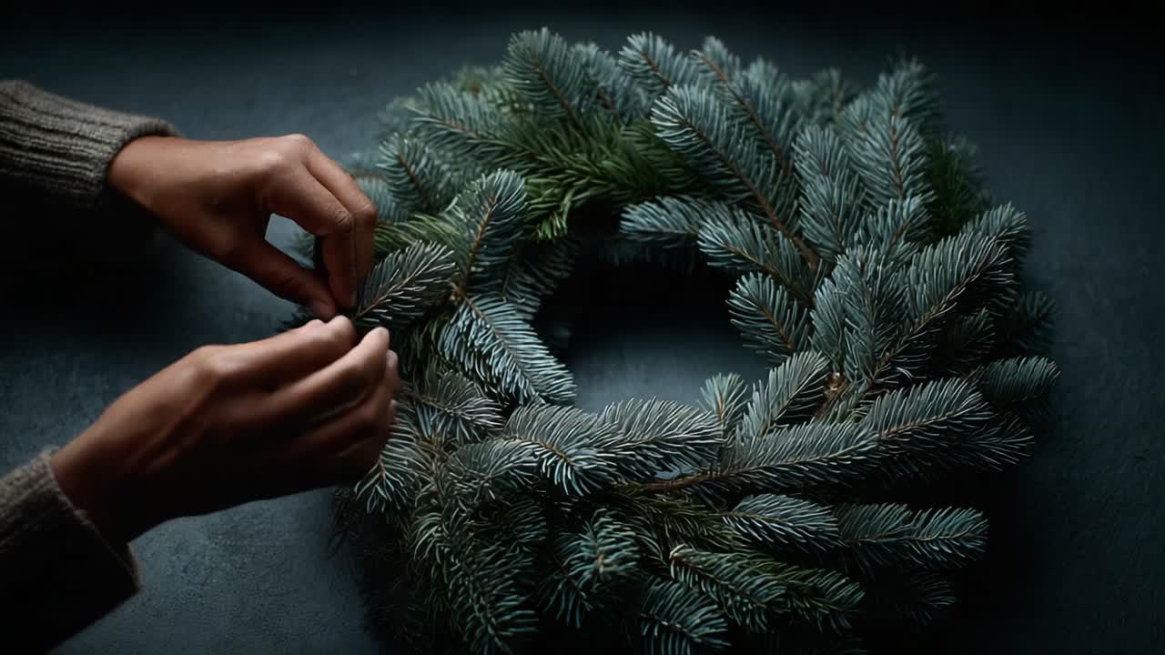 Crafting a Beautiful Evergreen Wreath: The Art of Handmade Holiday Decorations and Seasonal Cheer