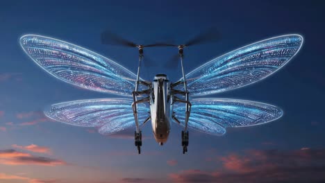 insect-inspired drone with butterfly wings