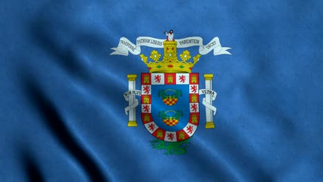 bandera de melilla con un bucle sin costuras de 4k