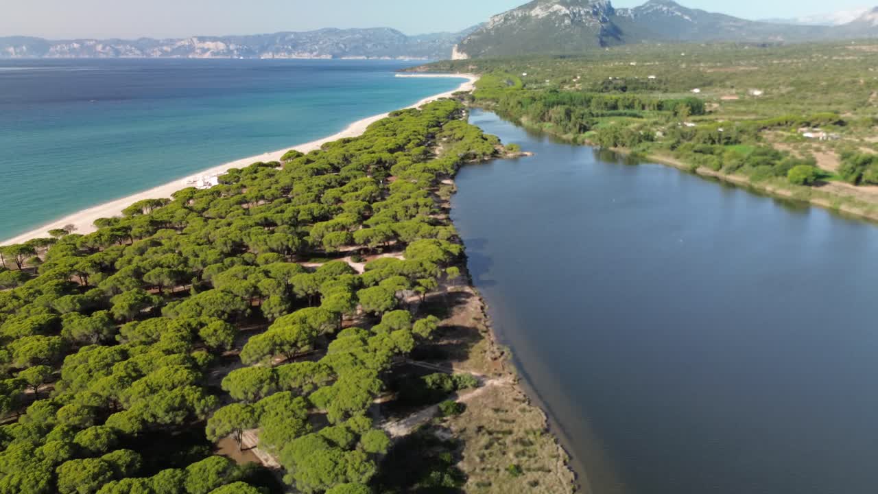 nature, vacation, summer, italy, beach, sea, travel, sand, water, coast, panorama, drone, lagoon, see, travel destinations, sardinia, landscape, ocean