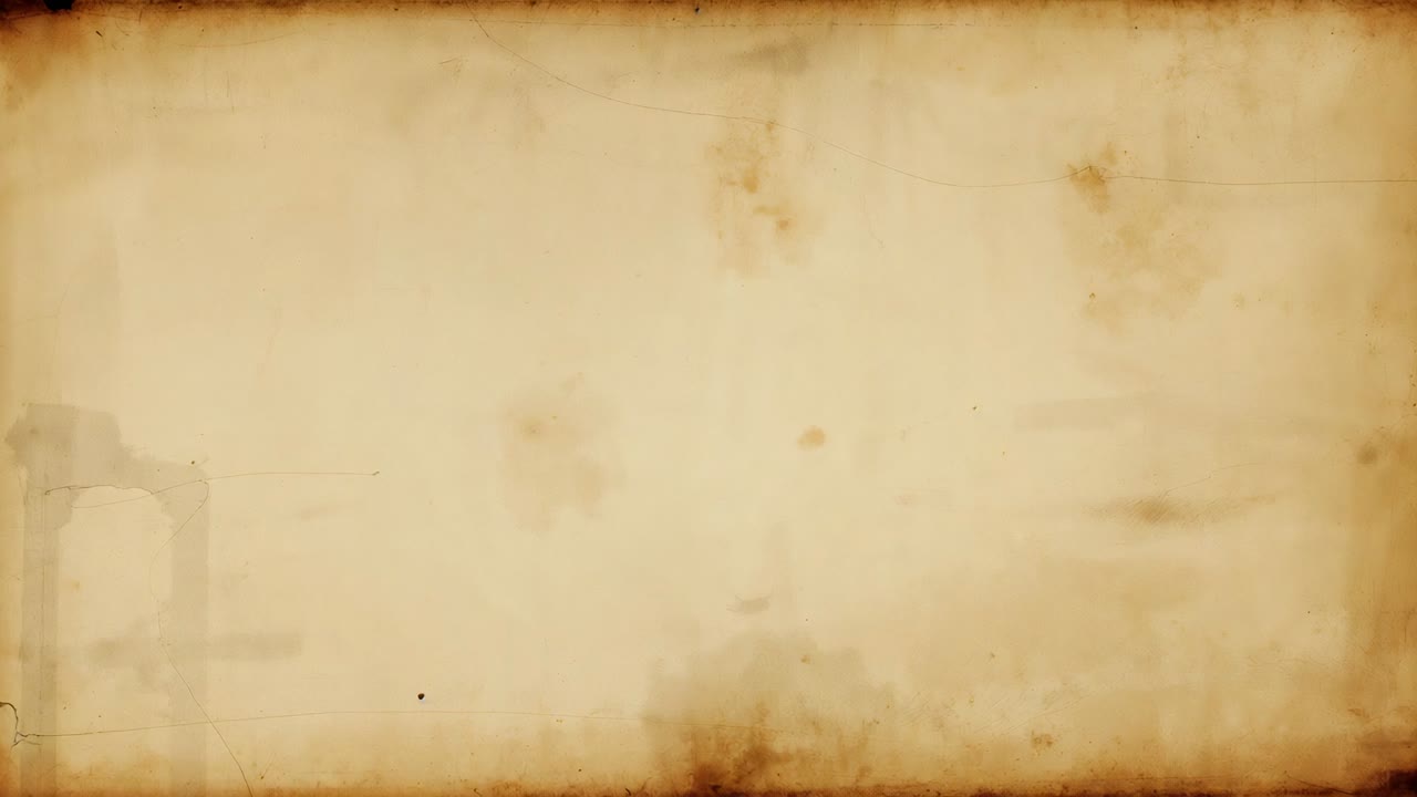 Landing ink drops forming two black blots on aged parchment sheet, dark edges, copy space