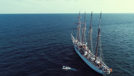 schooner ship juan sebastian de elcano of spanish navy