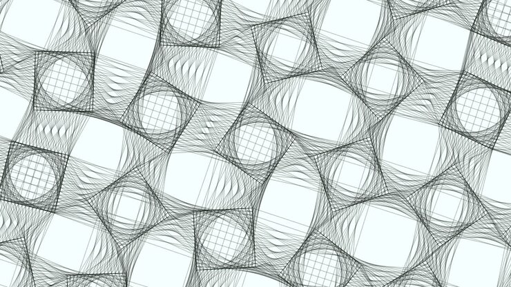 Motivo geometrico astratto: linee e forme intricate creano una composizione affascinante