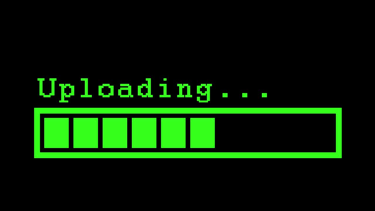 infographic loading with progress bar green