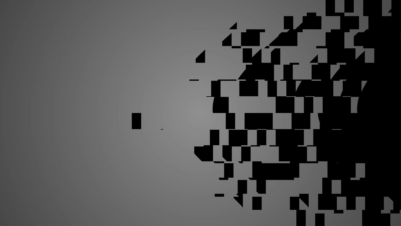 Dynamic Abstract Geometric Shapes Animation on Gray Background