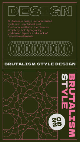 brutalism style design