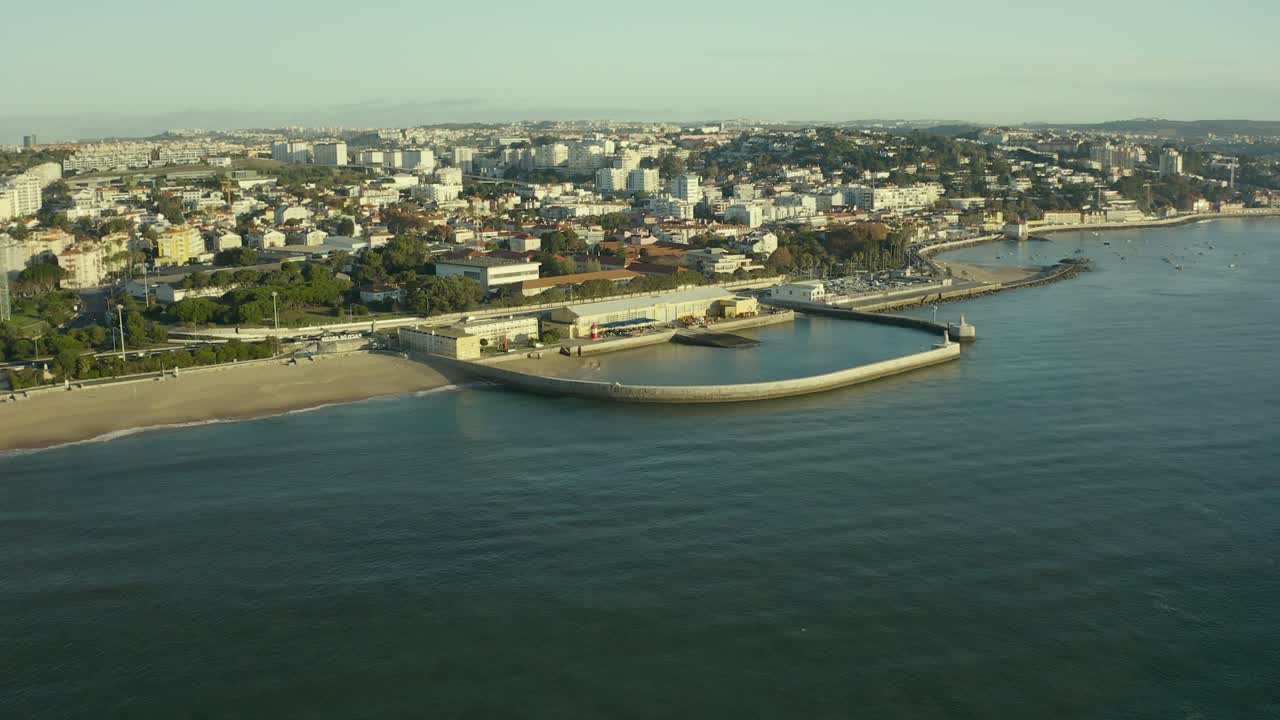 paço de arcos 베이 해변의 조감도