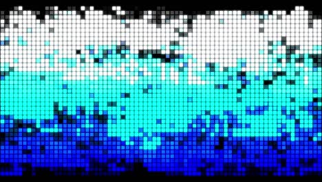 fondo de movimiento de partículas en movimiento azul cuadrado blanco parpadeante