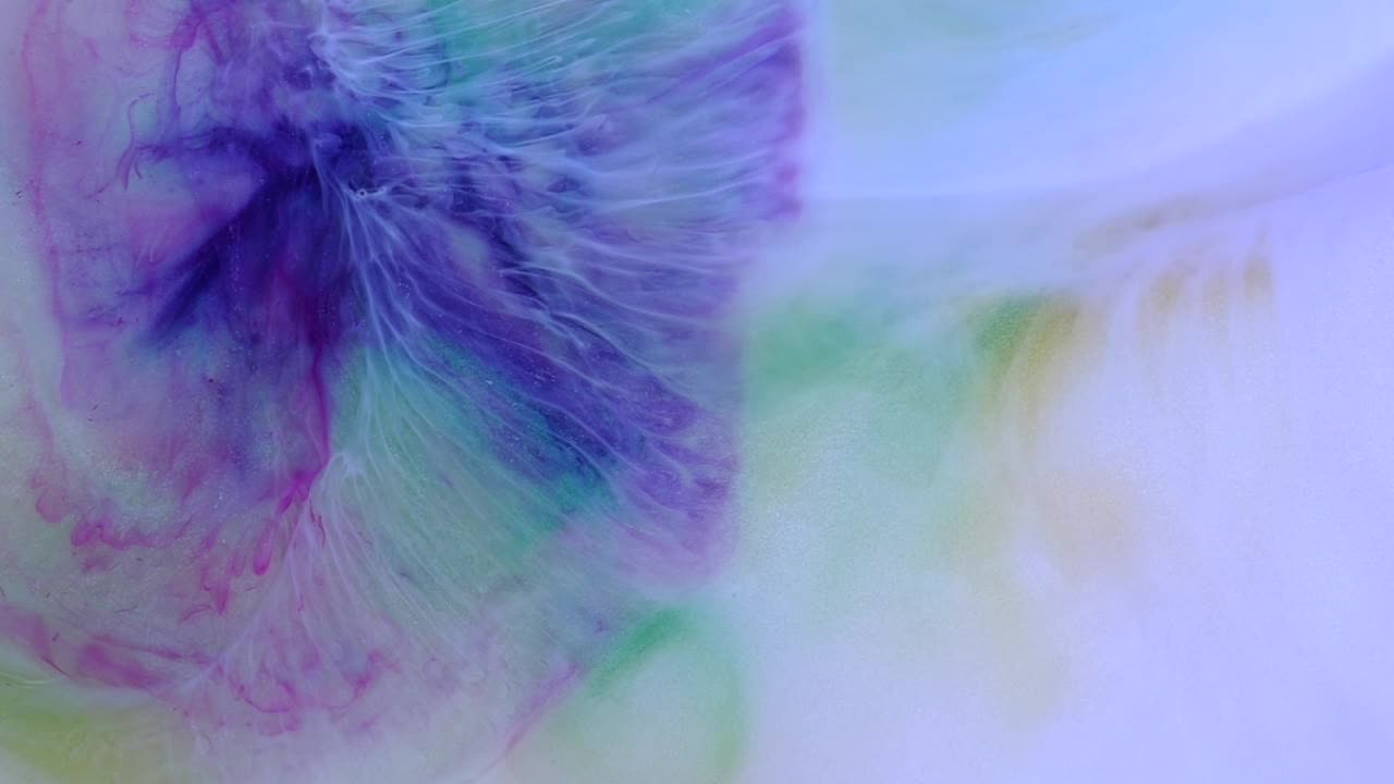 Tredimensionelle pastelfarver glider elegant rundt om hinanden – et helt naturligt abstrakt videoklip.