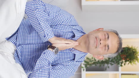 Vertical-video-of-The-meditating-man.