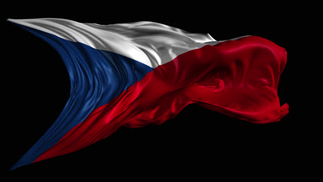 waving czech republic flag