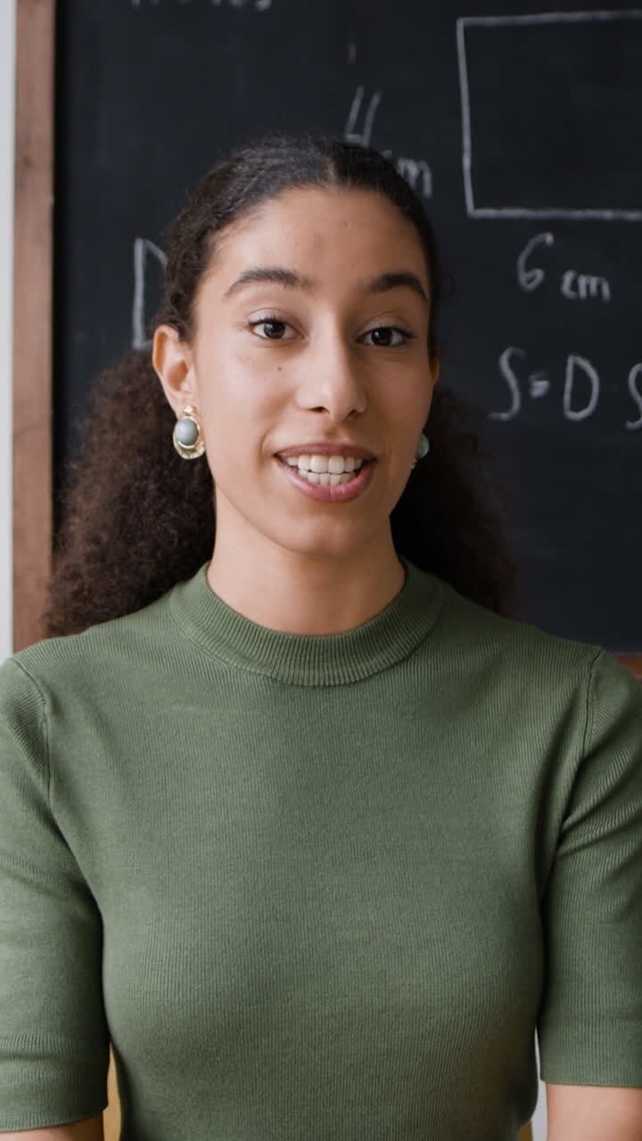 Teacher Explaining Geometry Lesson