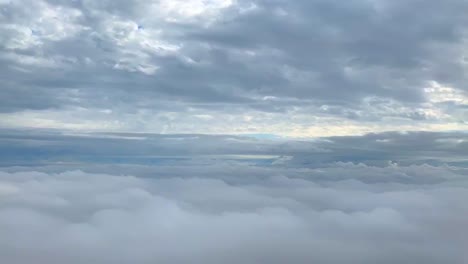 movement through layers of clouds. aerial background footage