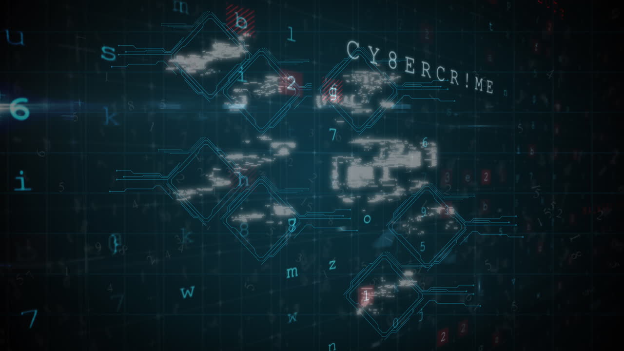 Cyber security digital icons and data processing against blue background