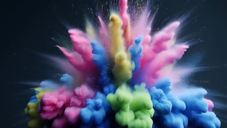vibrant powder color explosion