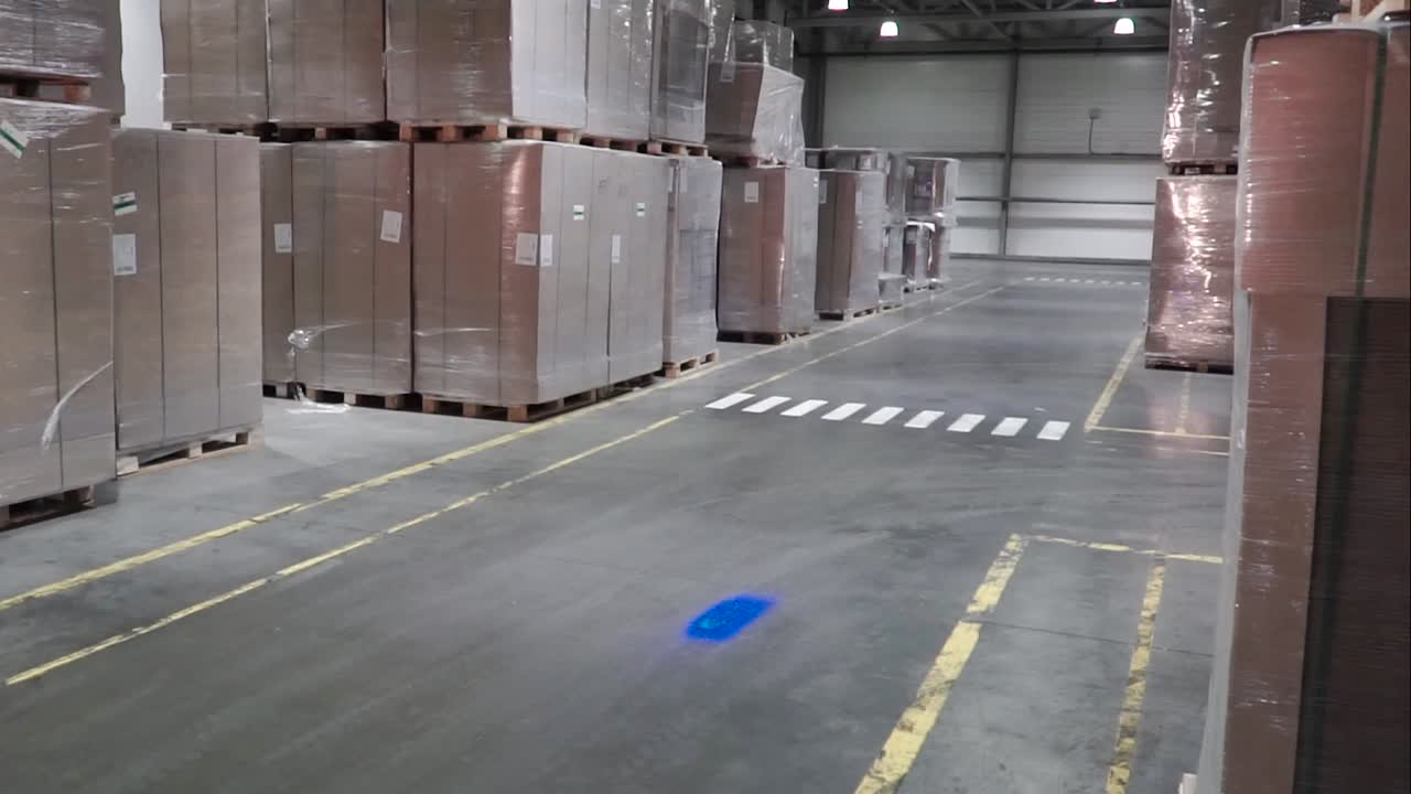 Forklift in Warehouse