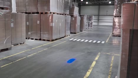 forklift in warehouse