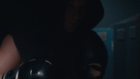 boxing training session