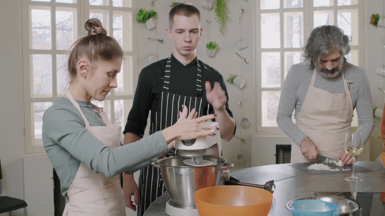 People Cooking in a Kitchen