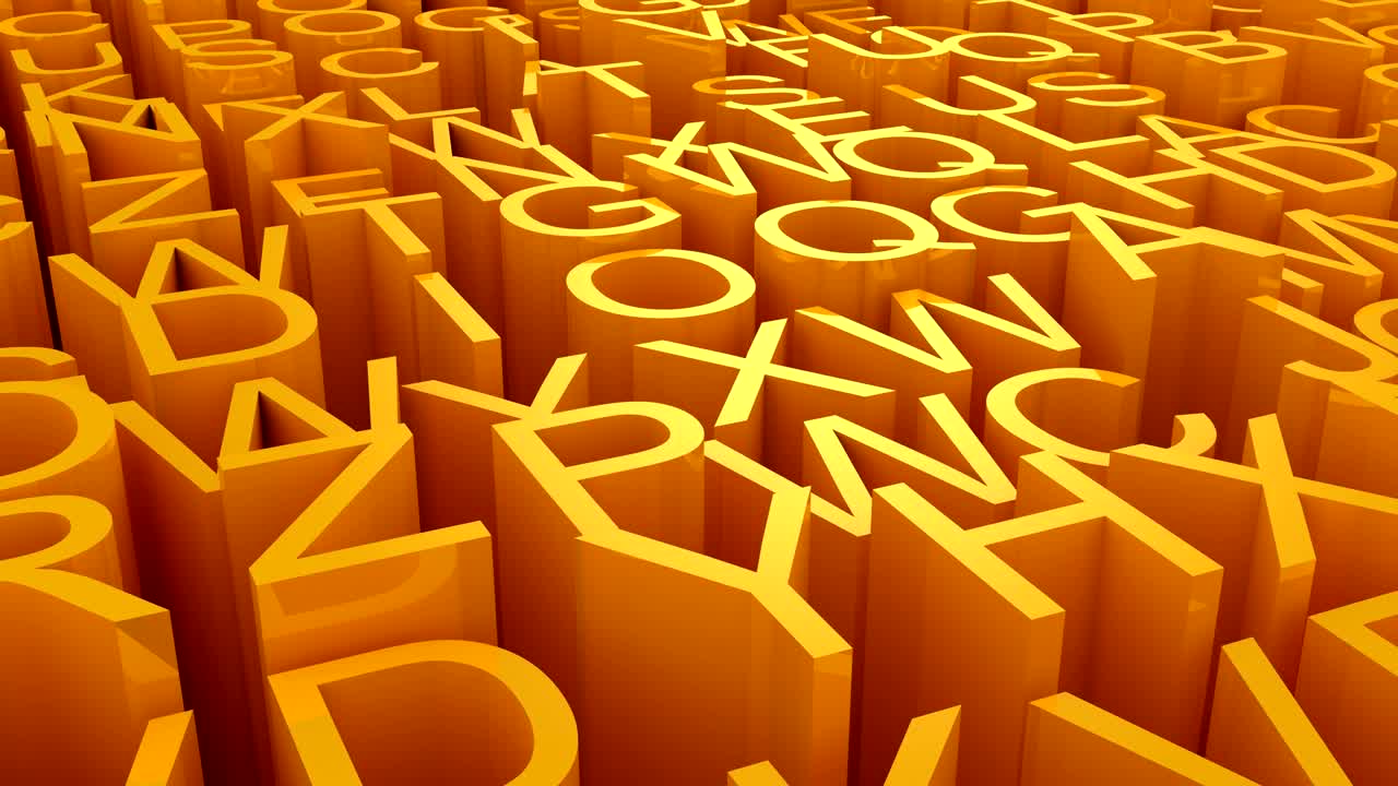 el fondo de las letras