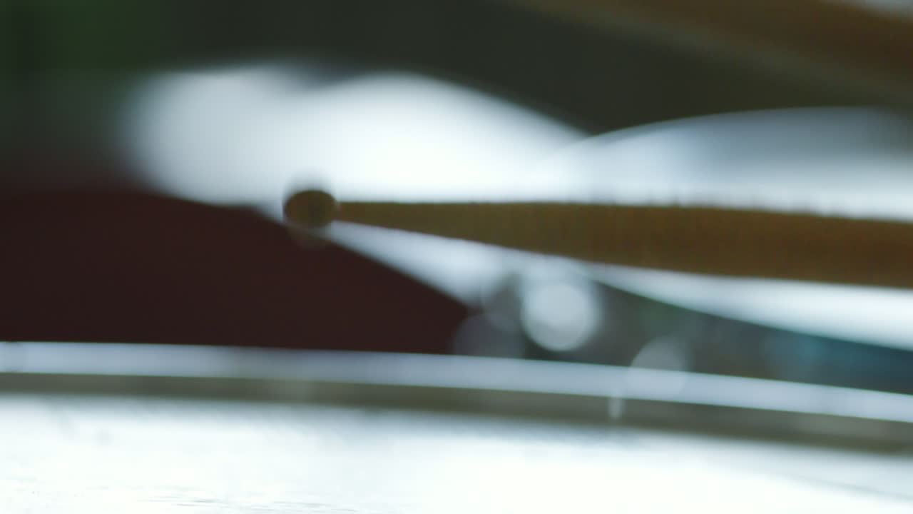 Close-up Abstract View of Drumsticks