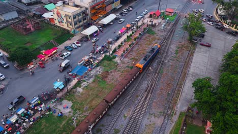 train station in a thai town