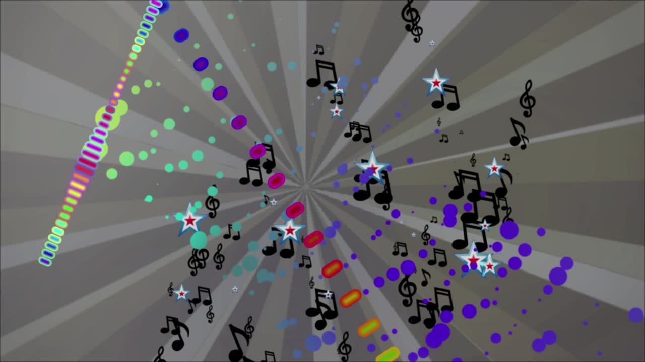 음악 스트럼 빈티지 vj 루프