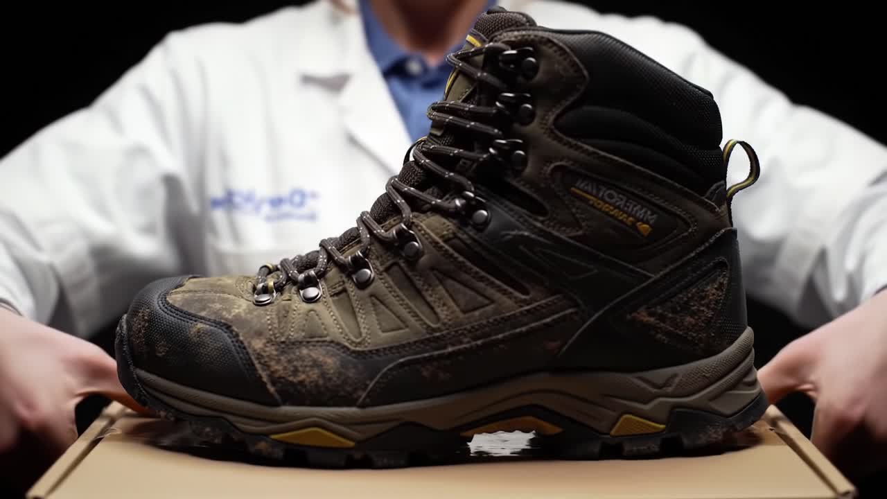 A Focused Scientist Prepares to Unveil a New Discovery, Holding a Box with Essential Materials, Illustrating the Intriguing Journey of Scientific Research and Innovation