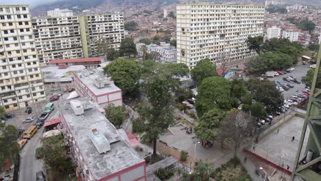 aerial view of blocks of buildings in the popular zone known as 23 de enero, west of caracas, venezuela