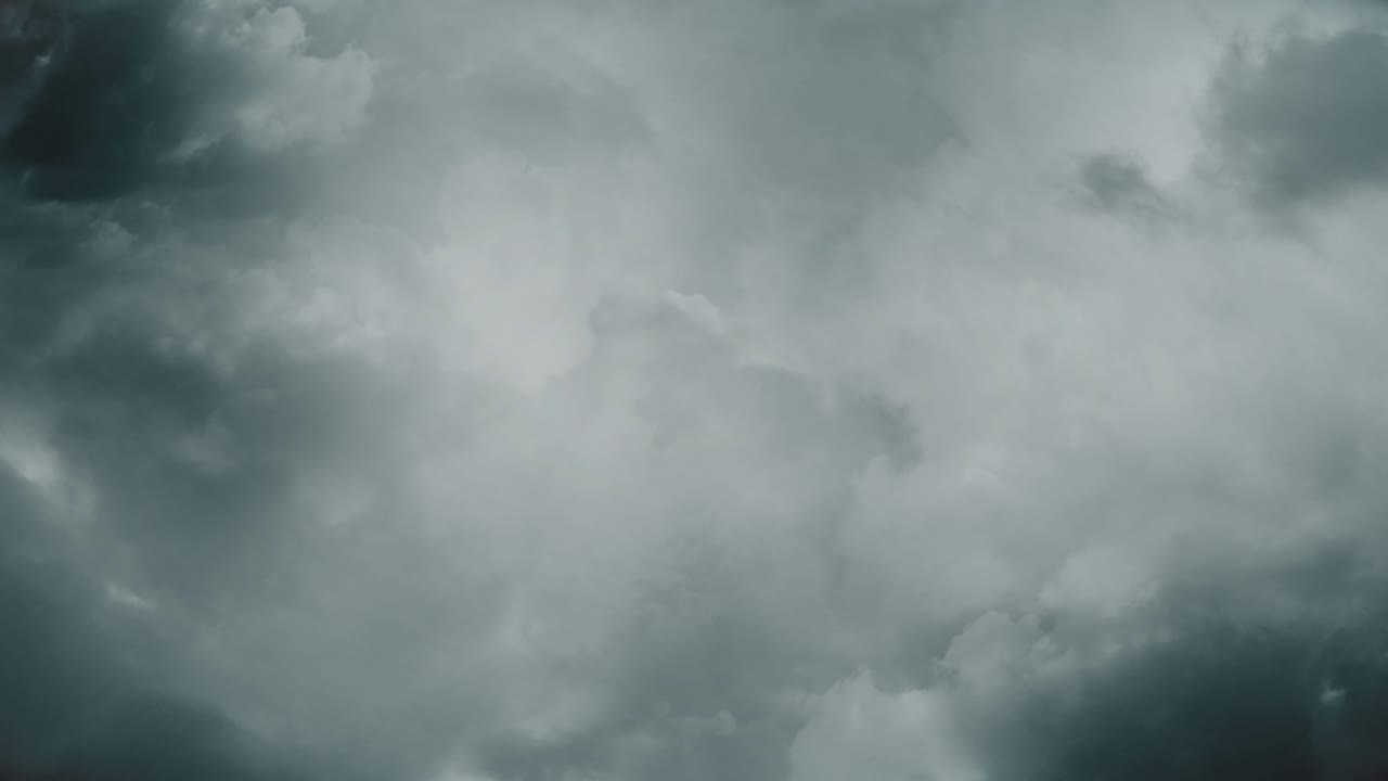 Flying through the storm clouds.