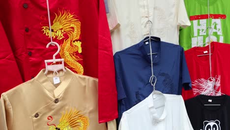 various shirts being presented in sequence