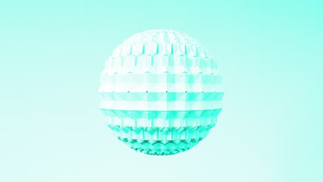 추상적인 3d 모양의 육각형 구 애니메이션, 4k 렌더링 루프 영상, 다양한 파스텔 색의 세트