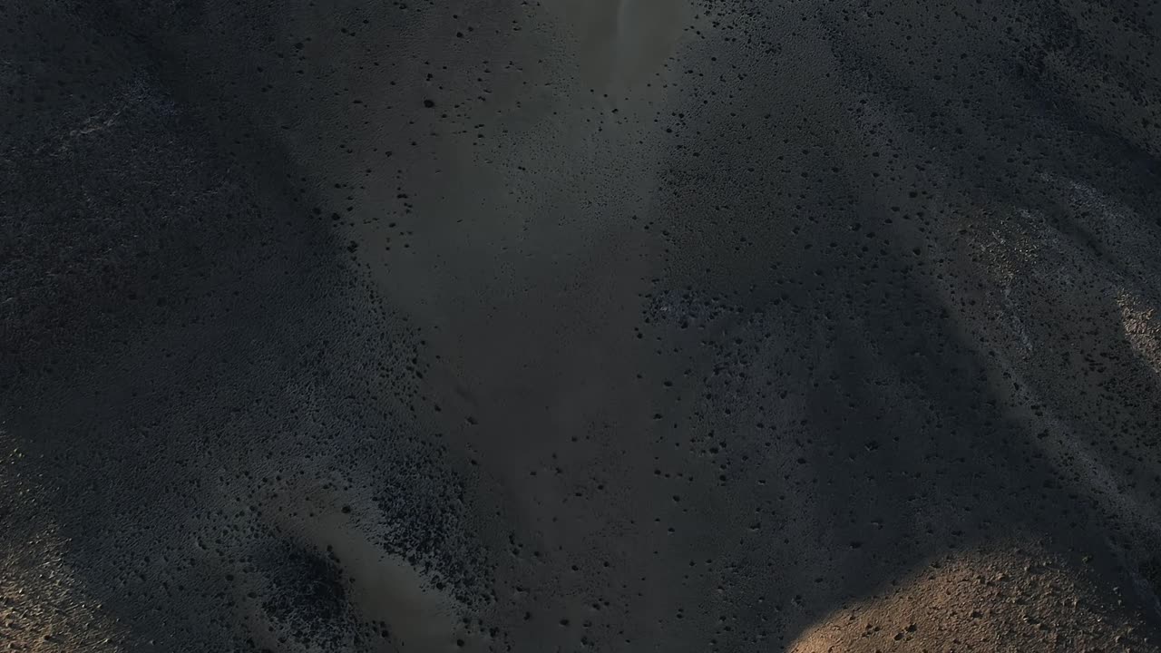 Vue aérienne du paysage à Fuerteventura, Espagne de jour