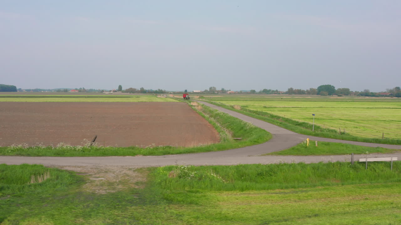 네덜란드 미들버그의 봄철 농촌 농업 지역