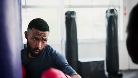 boxing training session