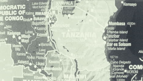political map of east and central africa
