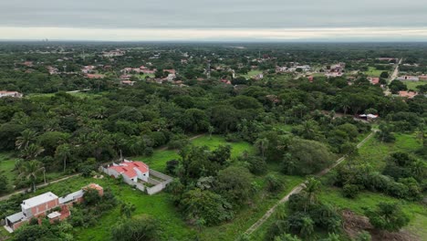 vislumbres de verde: volando por encima del paisaje rural