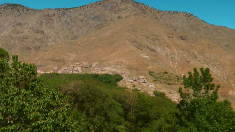 revealing imlil mountain village on the hill of high atlas mountains, morocco