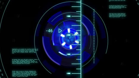 animation of data processing over scope scanning