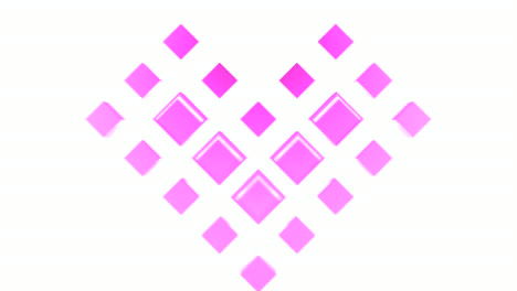 pink geometric heart