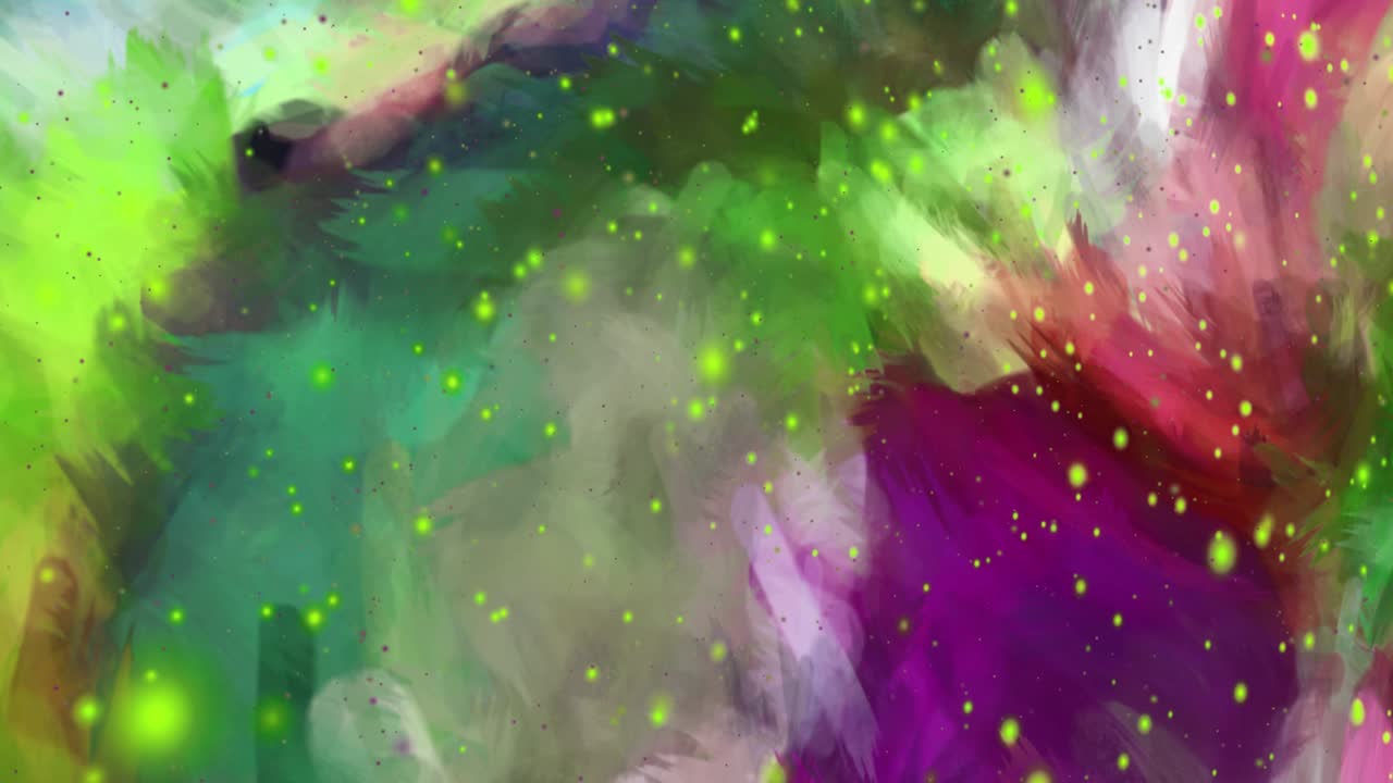 animación abstractamente colorida con un fondo líquido multicolor.