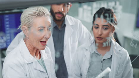 scientists collaborating in a lab