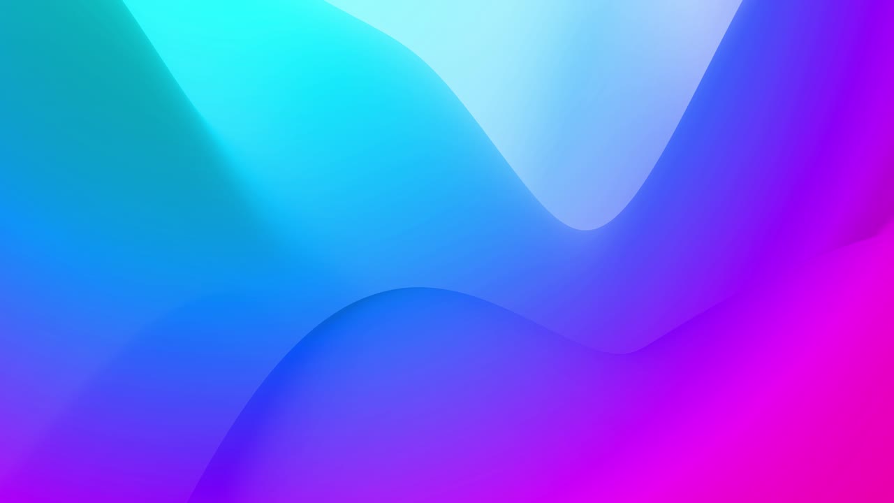abstracto en bucle 4k bg, superficie con olas. gradiente azul púrpura líquido de pintura con brillo interno forma colinas o picos que cambian suavemente en ciclo. hermosas transiciones de color.