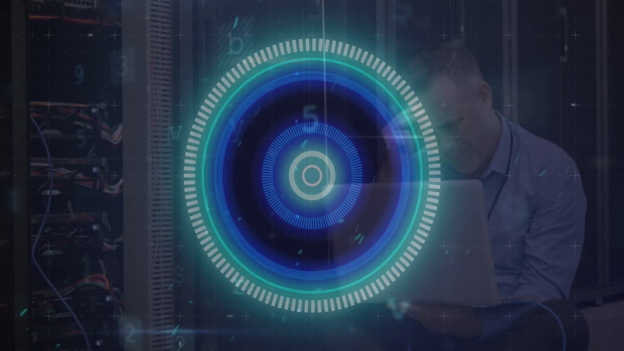 animación de texto en disminución sobre el alcance de la exploración en fondo oscuro