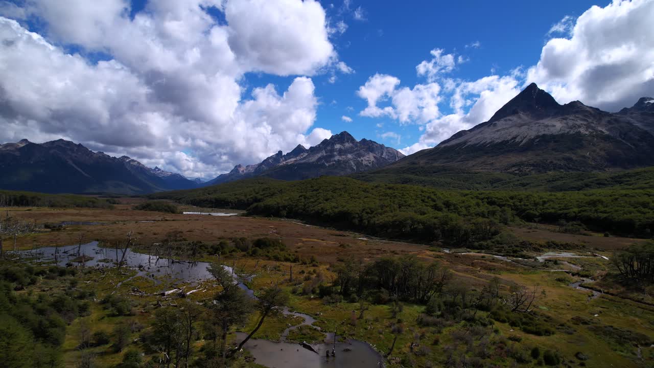 Majestic Mountain Range in Patagonia